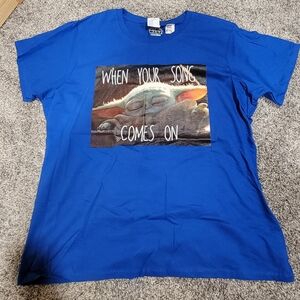 Star Wars Blue Graphic Tee Size XXL